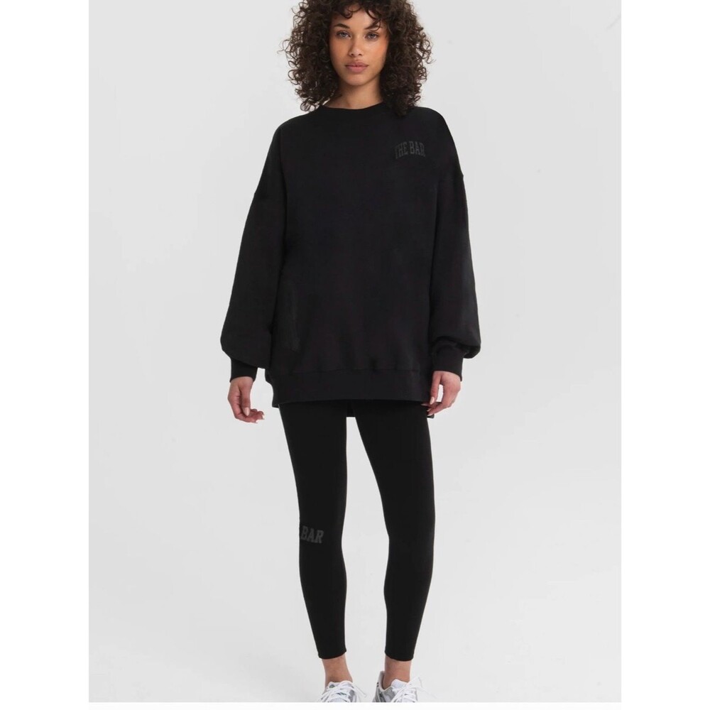 The Bar Black Varsity Wrapped Sweatshirt sm